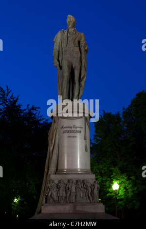 Monument to the Russian diplomat, playwright and poet Alexander Griboyedov (1795-1829) in Moscow, Russia Stock Photo