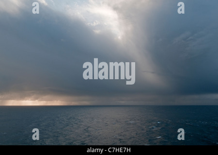 Rain cloud, Shetland, Scotland, UK Stock Photo