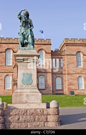 Statue to heroine Flora Macdonald in front of the famous Inverness ...