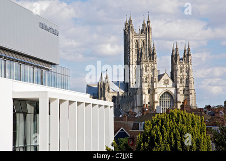 THE MARLOW THEATRE & CATHEDRAL CANTERBURY KENT UK Stock Photo