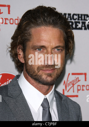 GERARD BUTLER MACHINE GUN PREACHER. LOS ANGELES PREMIERE. BEVERLY HILLS LOS ANGELES CALIFORNIA USA 21 September 2011 Stock Photo