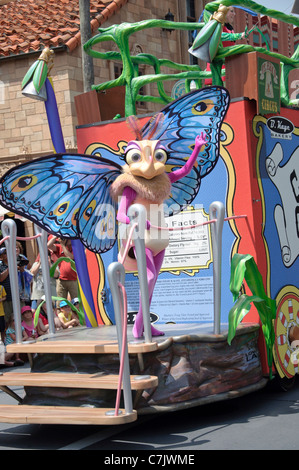 gypsy from disney pixars a bugs life in the countdown to fun parade on the streets of walt disney world Stock Photo