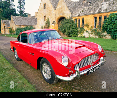 Aston Martin Superleggera on show at the Aston Martin Owners Club meeting at Stanway House, Gloucestershire UK in 1987 Stock Photo