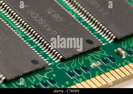 Close up of computer memory module Stock Photo