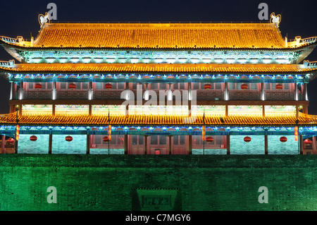 Night scenes of the famous ancient city of Xian, China Stock Photo - Alamy