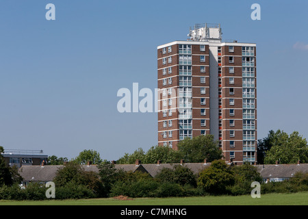 Tower block Harlow, Essex - Designed by Sir Frank Gibberd Stock Photo