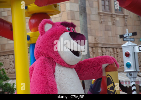 Lots-o’-Huggin’ bear in the  disney's countdown to fun parade in walt disney world resort parks hollywood studios disney pixar t Stock Photo