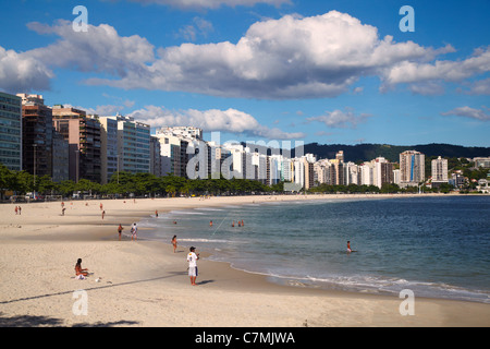 Praia de Icarai, Niteroi, Brazil, South America Stock Photo