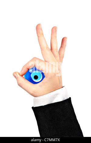 Sign for good luck, success, protection and against ' evil eye' Stock Photo
