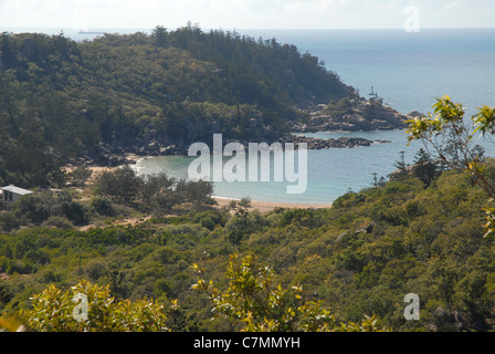 view to Arthur Bay from The Forts walk, Magnetic island, Townsville, Queensland, Australia Stock Photo