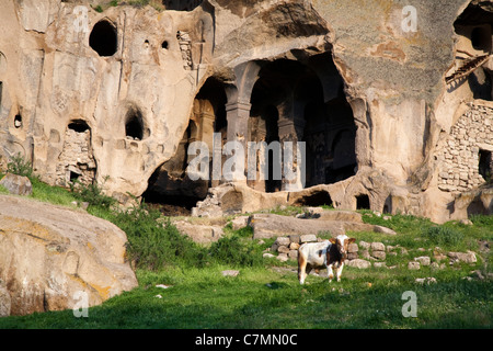 Rock Carved Church in Yaprakhisar Ihlara Valley Turkey Stock Photo