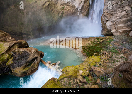 Ilıca Waterfall in Taşel Plateau Mersin Turkey Stock Photo