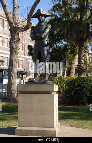 statue of William Bligh, The Rocks, Sydney, New South Wales, Australia Stock Photo