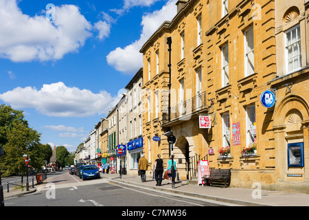Centre of the Cotswold town of Chipping Norton, Oxfordshire, England, UK Stock Photo