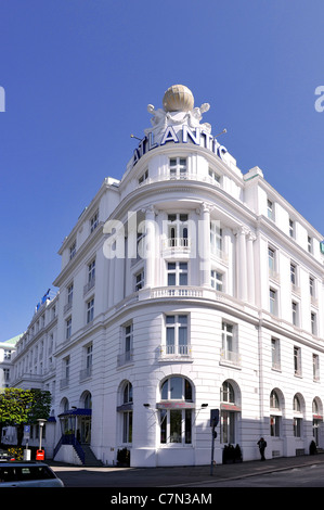 Magnificent facade of the GRAND HOTEL ATLANTIC, ST. GEORG, Hanseatic City of Hamburg, Germany, Europe Stock Photo