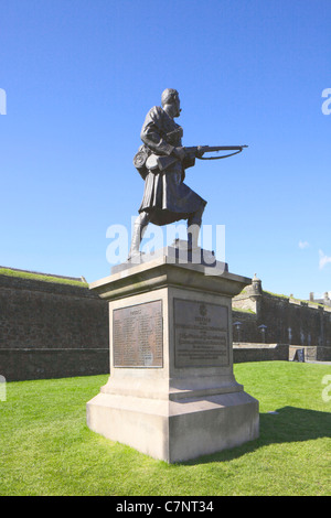 Boer War memorial to the Argyll and Sutherland Highlanders Stirling Castle Esplanade Stock Photo