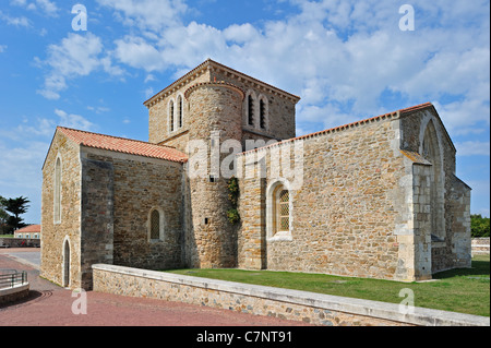 The priory Saint-Nicolas at Les Sables-d'Olonne, La Vendée, Pays de la Loire, France Stock Photo
