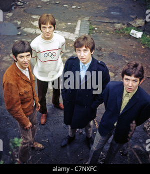 SMALL FACES UK group in September 1965 from l: Ian McLagan, Steve Marriott, Ronnie Lane, Kenny Jones. Photo Tony Gale Stock Photo