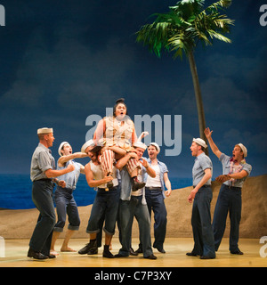 Loretta Ables Sayre as Bloody Mary, South Pacific Musical at the Barbican, London Stock Photo
