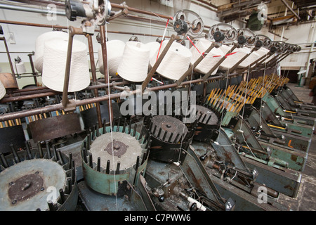 The Weaving shed, at Queens Mill in Burnley. Stock Photo