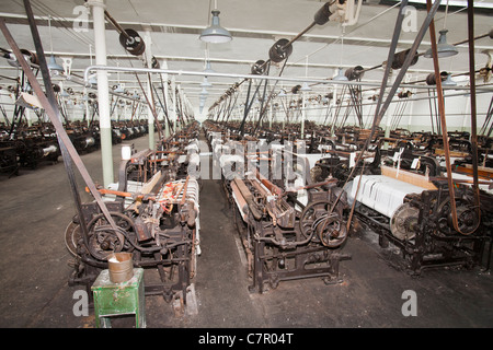 The Weaving shed, at Queens Mill in Burnley. Stock Photo