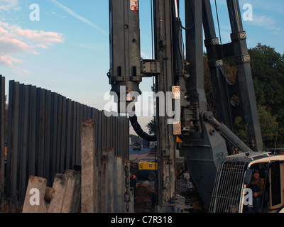 pile-driving machine LRB 155 Stock Photo