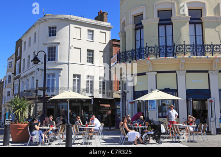 Cafes in the Old Town, Margate, Kent, England Stock Photo