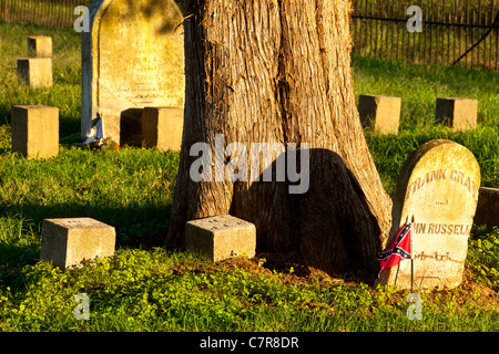 McGavock Confederate Cemetery on the grounds of the historic Carnton Plantation, Franklin Tennessee USA Stock Photo