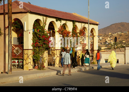 Street scene, Keren, Eritrea, Africa Stock Photo