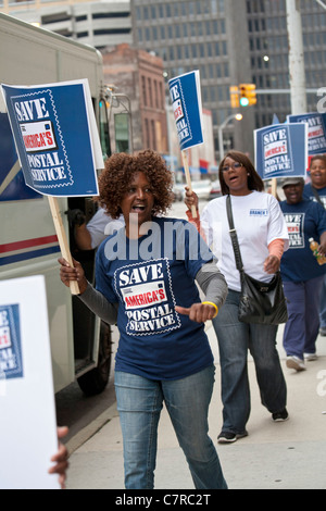 Postal Workers Rally to Save Six-Day Mail Delivery Stock Photo