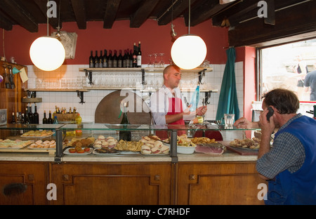 Typical Cicchetti place in Venice Italy Stock Photo