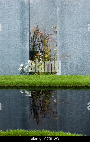 The World Vision Garden at 2011 Hampton Court Palace Flower Show, UK Stock Photo