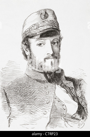 Don Juan or Joan Prim, Marquis of los Castillejos, Grandee of Spain, Count of Reus, Viscount of the Bruch, 1814 - 1870. Stock Photo