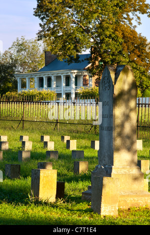 McGavock Confederate Cemetery on the grounds of the historic Carnton Plantation, Franklin Tennessee USA Stock Photo