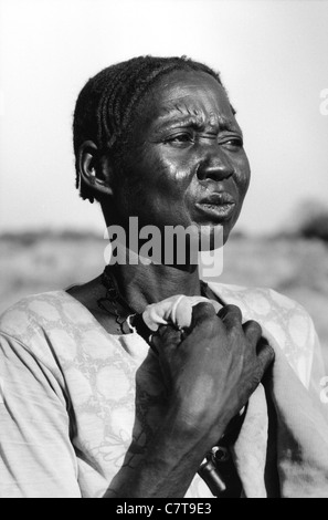 Africa, Sudan, Nubia, woman portrait Stock Photo