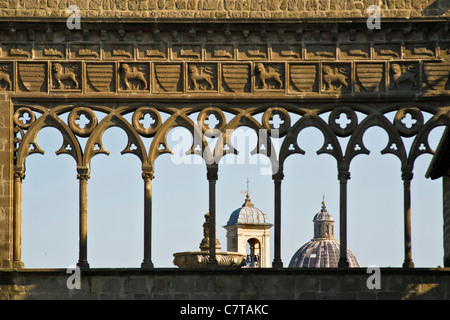 Italy, Lazio, Viterbo, the Palazzo dei Papi, Pope Palace Stock Photo