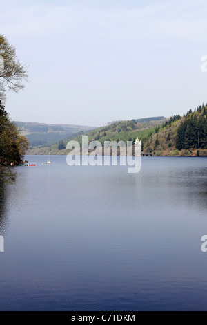 The Lake Vyrnwy Dam and reservoir in Powys, Wales. Stock Photo