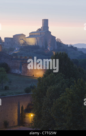 Views of St. Peter's hill and Rivellino, Tuscania, central Italy. Stock Photo