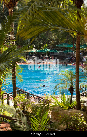 The swimming pool at the expat British Club, Singapore asia Stock Photo