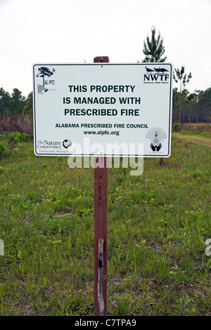 Prescribed Burn Sign. Prescribed Burn Sign Stock Photo - Alamy