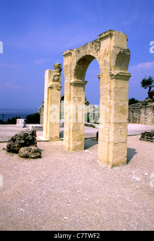 Lombardy, Garda lake, Sirmione. Catullo caves Stock Photo