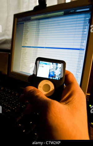 Itunes download Stock Photo