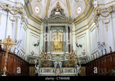 Italy, Campania, Amalfi Coast, Positano, the cathedral interior Stock Photo