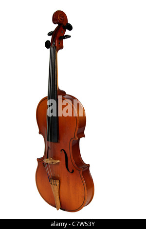 Violin, isolated on a white background Stock Photo