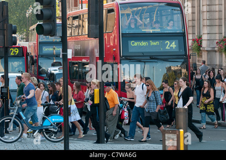 traffic congestion in london, england Stock Photo