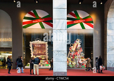 Italy, Lombardy, Milan, Corso Vittorio Emanuele,Rinascente shop window Stock Photo