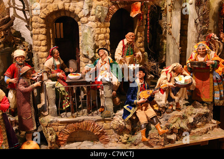 Italy, Campania, Naples, figurines of typical Naples crib, Ferrigno's workshop Stock Photo