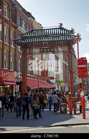 Gateway to China town in London Stock Photo