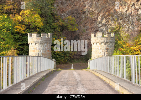 Craigellachie Bridge viewed north from on the bridge Stock Photo