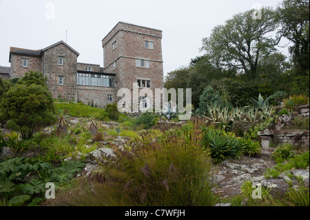 Abbey gardens on the Island of  Tresco  in the Ise of Scilly. Stock Photo